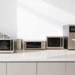 Showcase affordable kitchen appliances featuring sleek stainless steel designs that enhance any modern kitchen.
