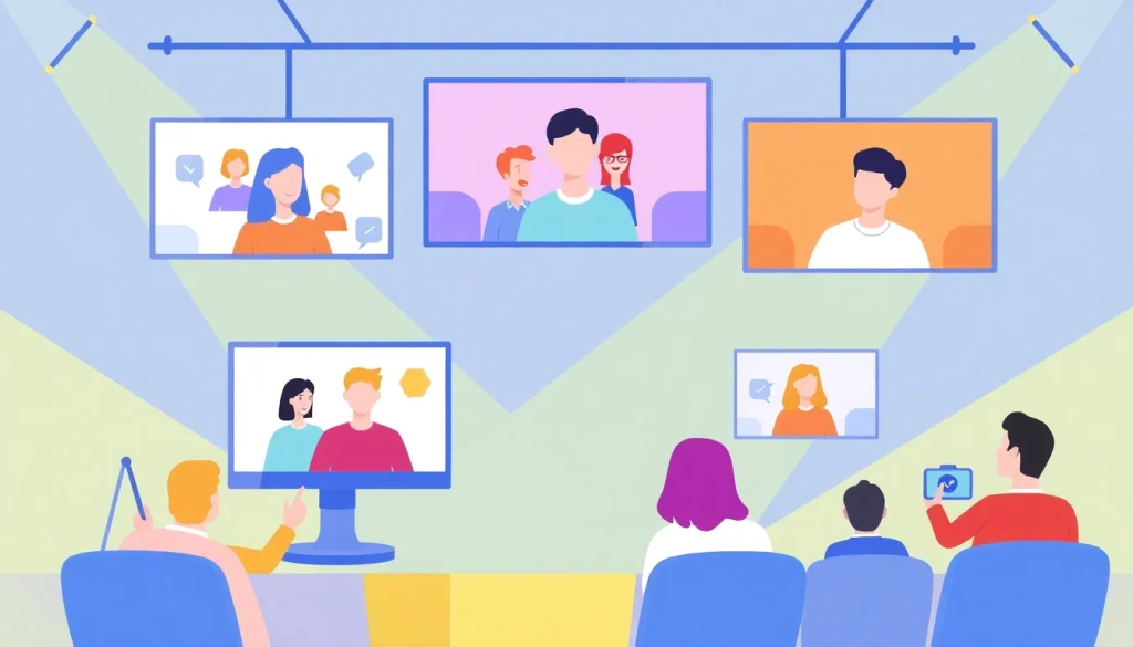 Experience the impact of a Virtual Audience System with vibrant interactions and diverse participation.