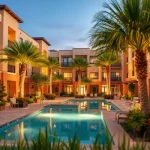 View of glendale az apartments offering modern architecture and an inviting atmosphere.