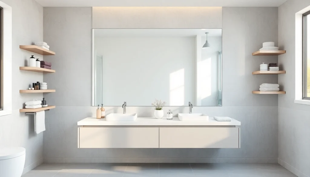 Revamp your small bathroom remodels with stylish vanities, organized decor, and modern decor.