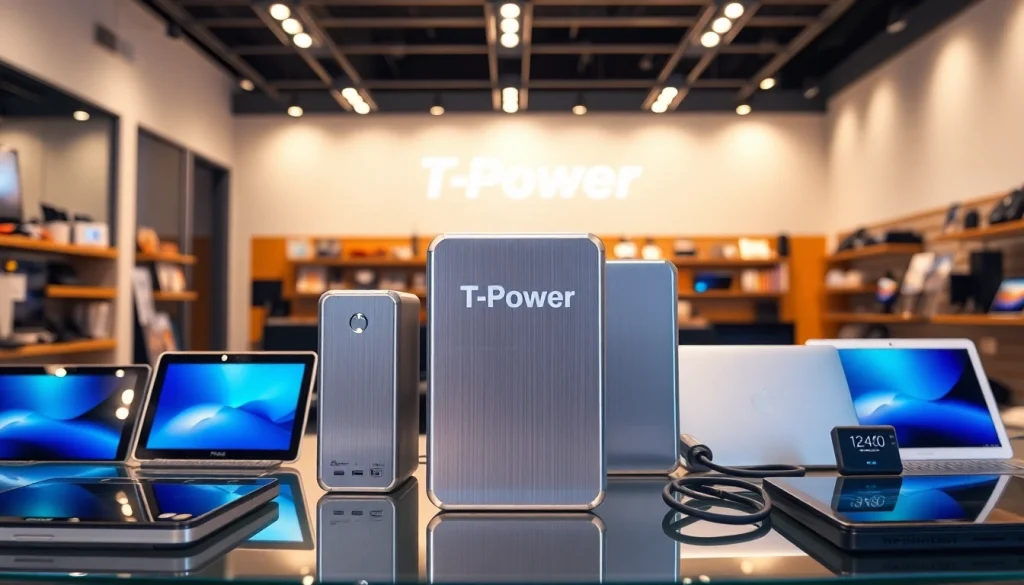 Showcase of TPower products emphasizing quality power supplies and solutions.