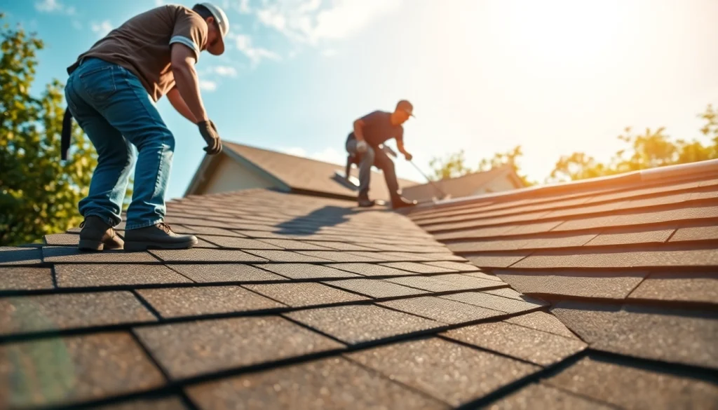 Installing durable asphalt shingle roofing Texas to enhance residential homes.
