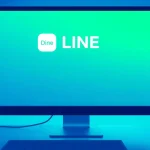 Downloading the line電腦版下載 on a vibrant computer screen showcasing the LINE app features.