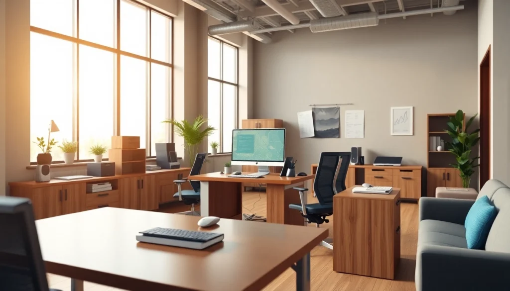 Create stunning 3D Model Visualizations of an office interior highlighting sleek modern designs.
