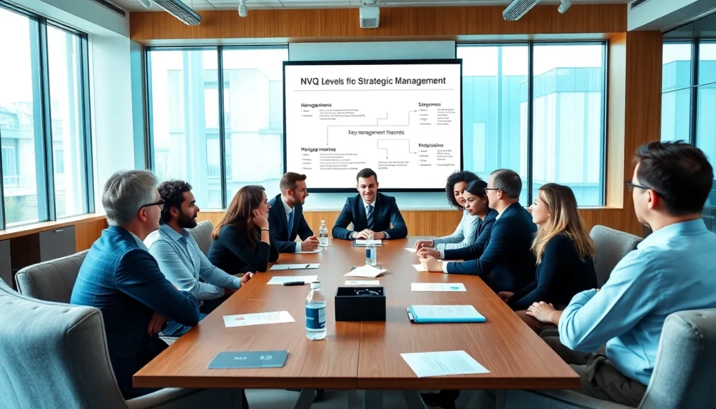 Nvq level 7 strategic management answers presented in a corporate study group environment