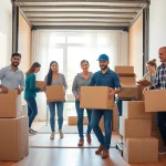 Moving crew efficiently packing at https://bennettsmoving.com/ for a smooth relocation.
