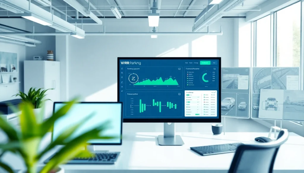 Streamlined VRR parking system interface displayed in an organized workspace.