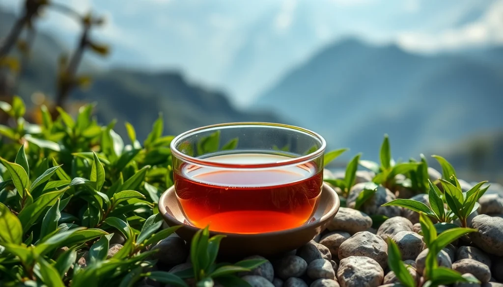 Savoring Nepali tea in a traditional cup surrounded by lush greenery, evoking Nepalese culture.
