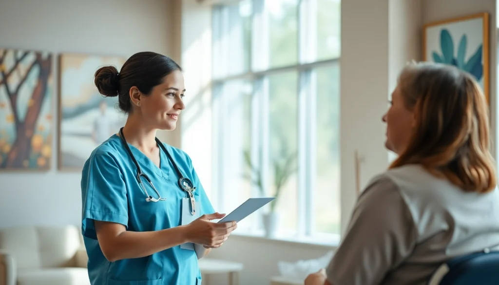 Nurse receiving guidance during rehabilitation focused on the VDAP Program in Alabama.