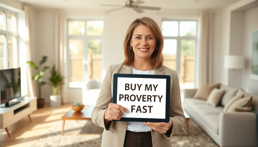 Sell my property fast with a confident real estate agent showcasing a modern home