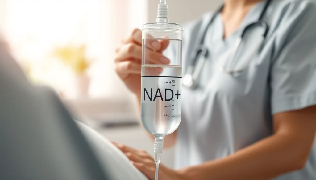 NAD IV therapy session showcasing the process and benefits for patients seeking treatment.