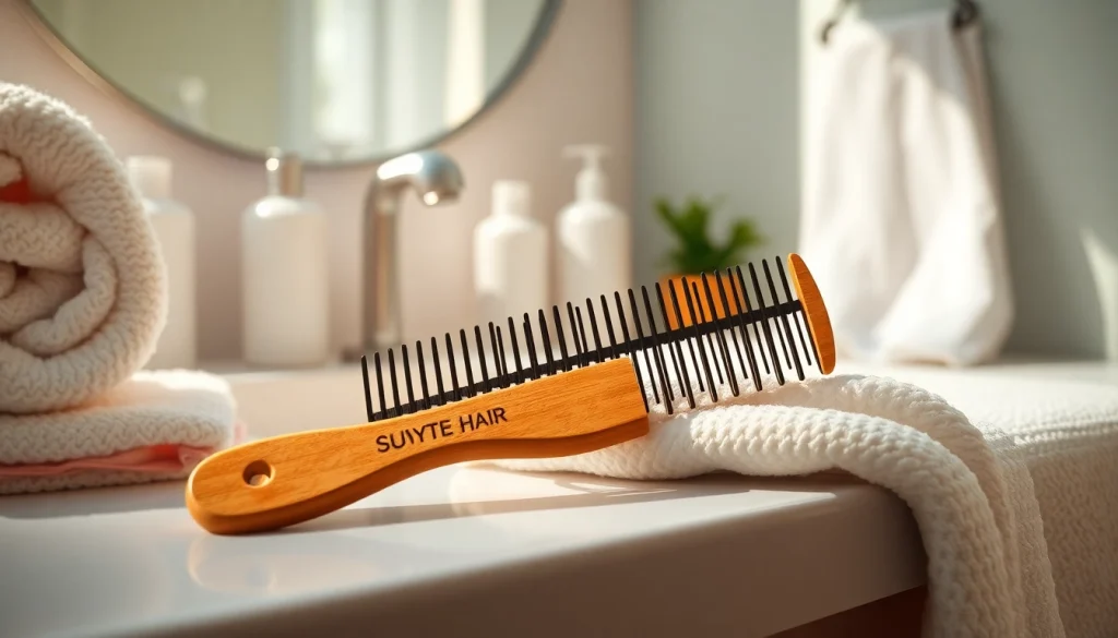 Use a curly hair comb to effortlessly detangle and define your curls in style.