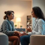 Engage with a qualified attachment theory specialist in a warm counseling setting for effective therapy.