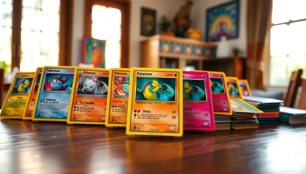 Showcase of rare Pokemon cards India, capturing their beauty and collectible appeal.
