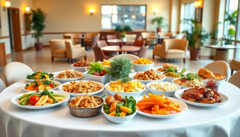 Explore the henderson nv senior center menu showcasing nutritious meals in a vibrant community center.