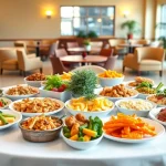 Explore the henderson nv senior center menu showcasing nutritious meals in a vibrant community center.