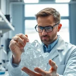 Lava Pure z naturalnym zeolitem podczas analizy w laboratorium badawczym.