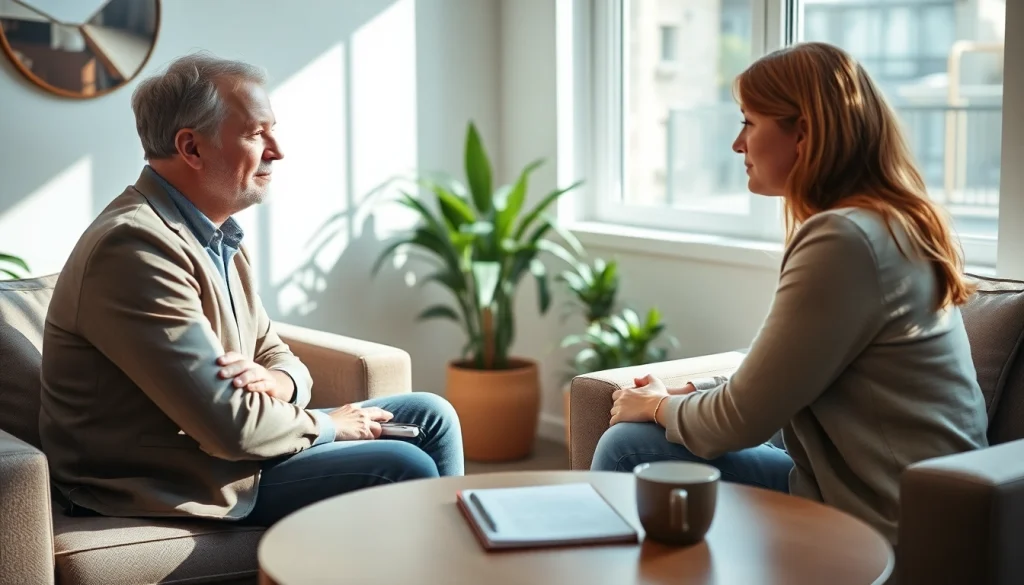 Engaging session with an attachment theory coach guiding clients toward healthier relationships.