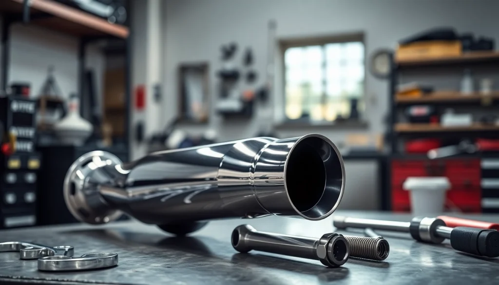 Showcase of a downpipe b58 highlighting its premium stainless steel design.