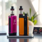 Showcasing the Foger Switch Pro Kit with vibrant colors and modular design on a modern table.