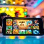 Explore YONO ALL GAMES on your mobile device, featuring exciting graphics and engaging gameplay elements.