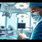 Schönheitschirurgie Braunschweig: Erfahrene Chirurgin performs an aesthetic procedure in a modern environment.