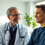 Parker medical las vegas showcasing a doctor providing personalized healthcare to a patient in a warm, inviting office.