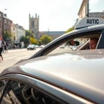 Catch a taxi from Sturry to Canterbury with a professional driver in a vibrant urban setting.